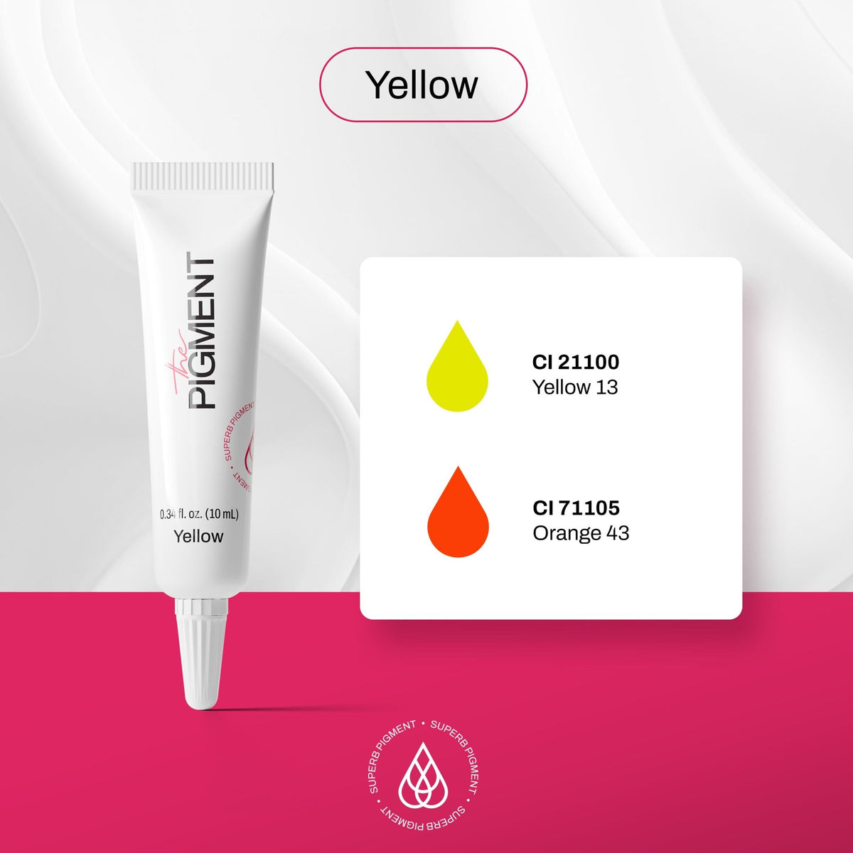 The Pigment - Microblading Pigment - Yellow - 10ml