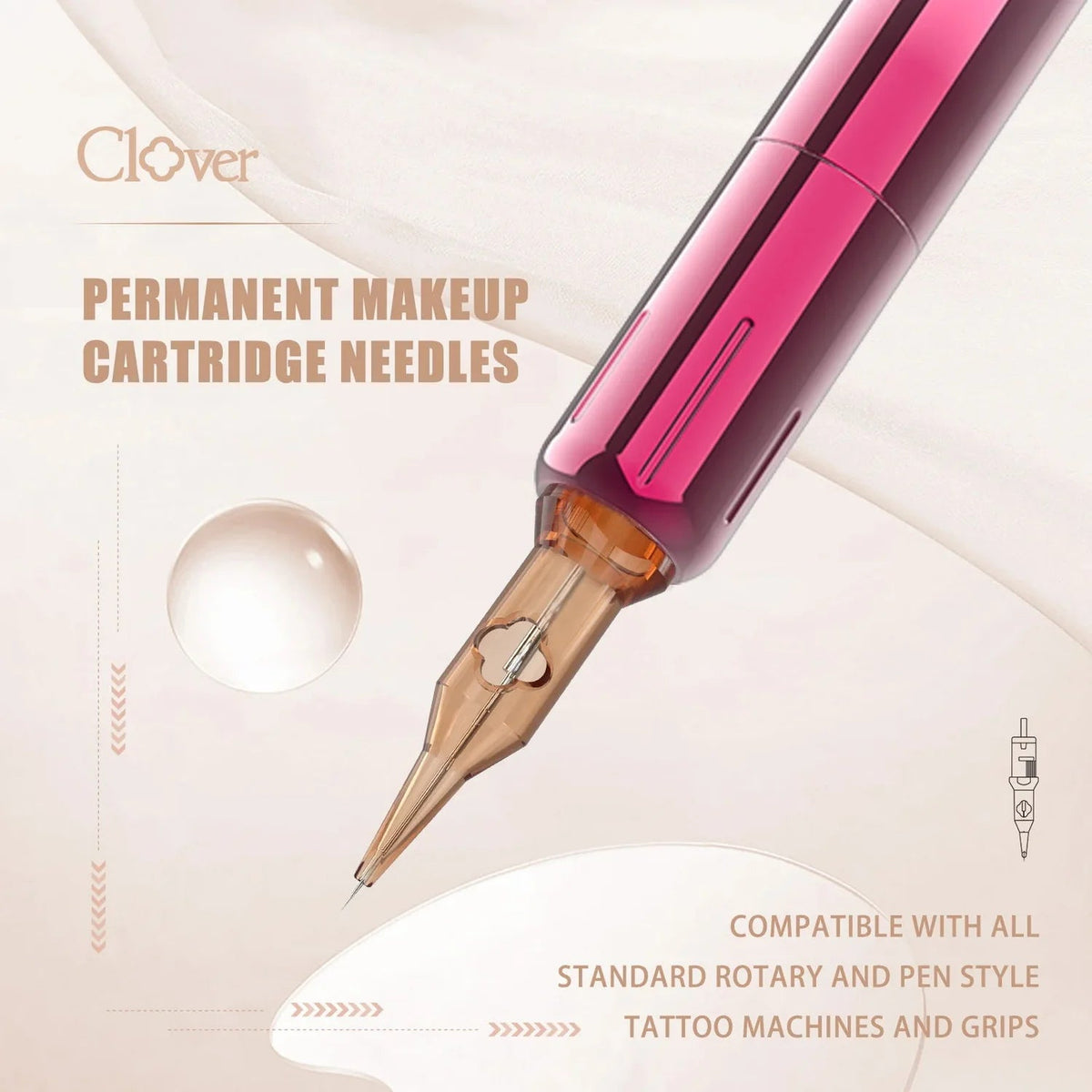 The Pigment - POPU - Clover Cartridge 1 - Round Liner Medium Taper 0.20mm - 20pcs