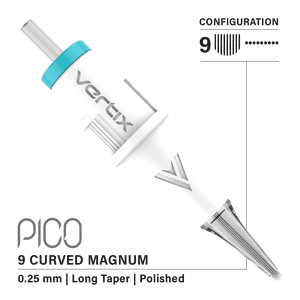 Vertix Pico 9 Magnum Curved PMU cartridge needle, single piece