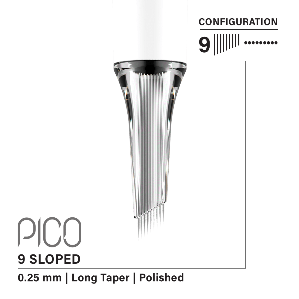 The Pigment - Vertix Pico Cartridges 9 Round Liner Sloped